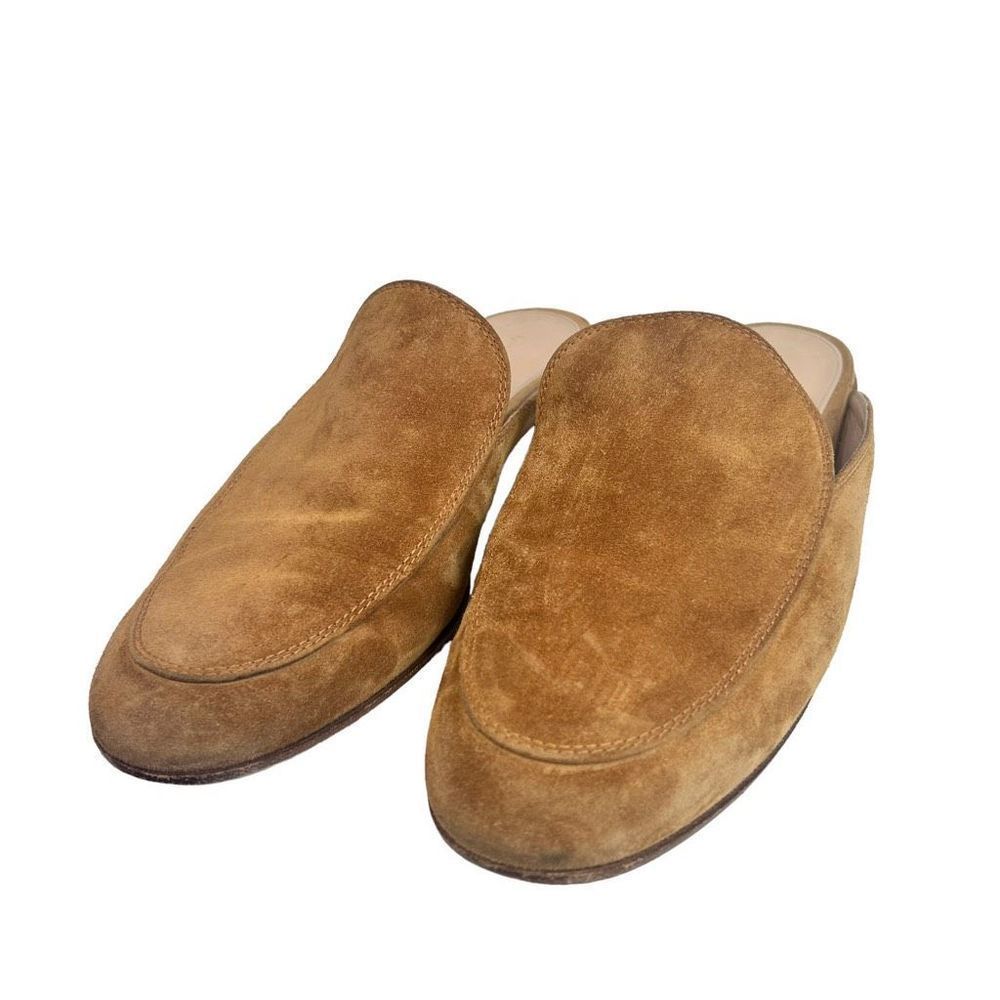 Gianvito Rossi Palau Notched Suede Mule
